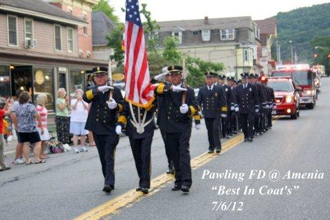 Amenia Parade 2012
Best In Regulation Uniform - Pawling FD
Photo Courtesy of Mrs. Boo