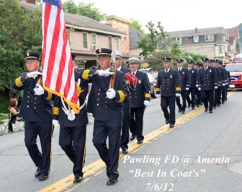 Amenia Parade 2012
Best In Regulation Uniform - Pawling FD
Photo Courtesy of Mrs. Boo