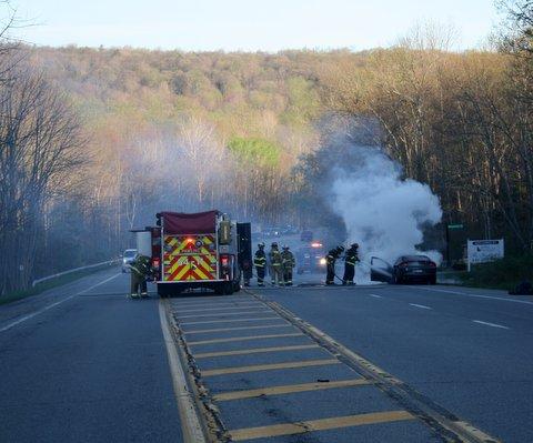 Car Fire on Route 55
April 17th 2012