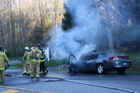 Car Fire on Route 55
April 17th 2012