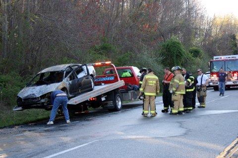 Car Fire on Route 55
April 17th 2012