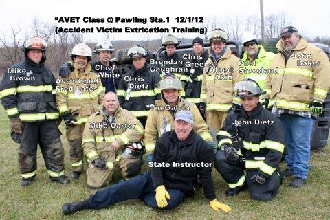 A.V.E.T Train Course (Accident Victim Extrication Training) at Pawling Station 1 - Dec. 1, 2012